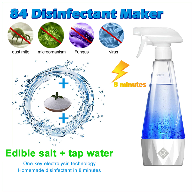 84 Disinfectant Maker Portable Household Deodorizer Electrolyzed Water