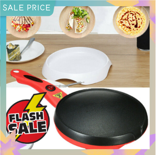 8-inch electric crepe pizza pancake machine with non-stick coating and automatic  temperature control, perfect for scones, pancakes, pancakes, bacon. Kitchen  gadgetsMultifunction Electric Crepe, Pizza or Pancake Maker Egg Frying  Pancakes （Quality Goods）
