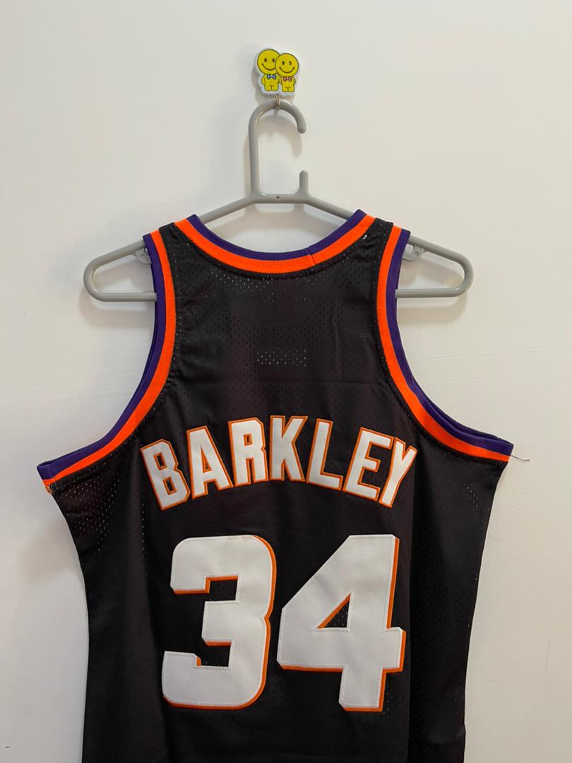 Charles Barkley Basketball Jersey Phoenix Suns 34# Men Vest,Men's Swingman  Mesh Basketball Uniform, Retro Sleeveless T-Shirt for Fans（S-XXL） Black-S :  : Clothing, Shoes & Accessories
