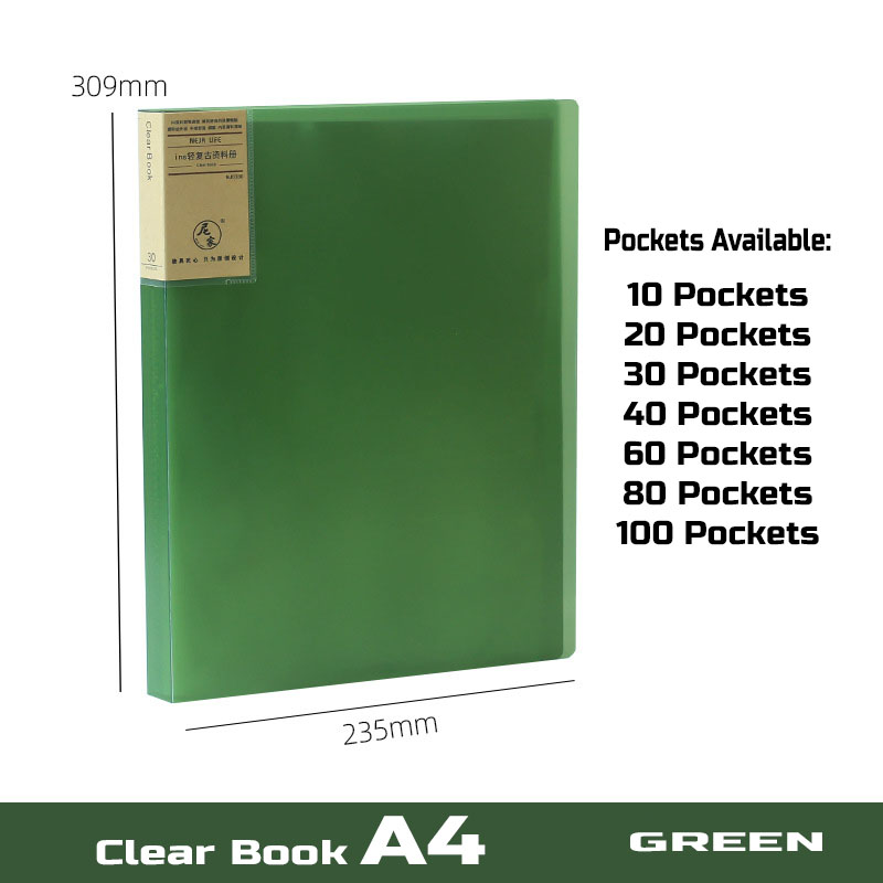 A4 Presentation Display Book 2 Folder Set 30/60/80/100 Pockets