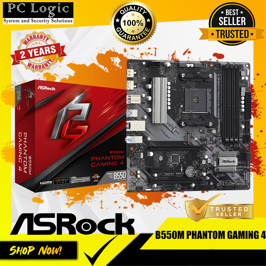 B550 Phantom Gaming 4 Amd Am4 Atx Motherboard