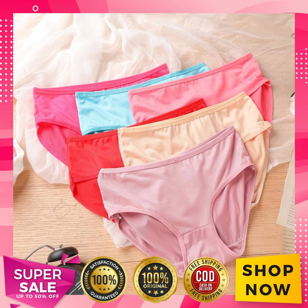 Original Best Quality COD 1 Pieces Cotton Plus Size Panty Women's