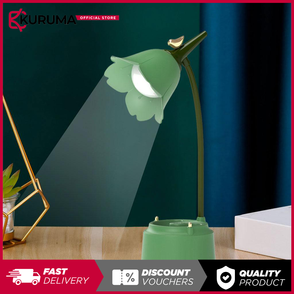 KURUMA USB Touch Light Modern LED Table Lamp Study Room Office Bedroom