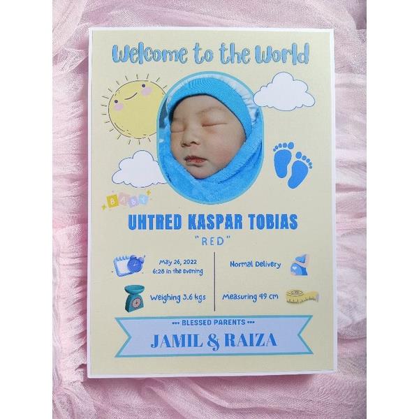 Baby Birth Information Personalized Wall Decor Sintra Board Lazada PH