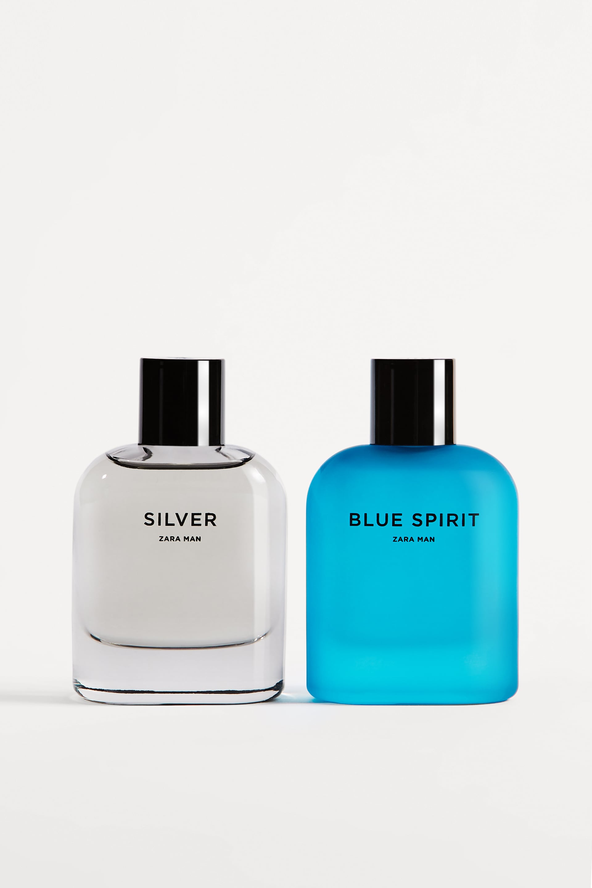 ZARA MAN SILVER + BLUE SPIRIT SET * 2 x 2.71 oz (80ml) EDT Spray * NEW