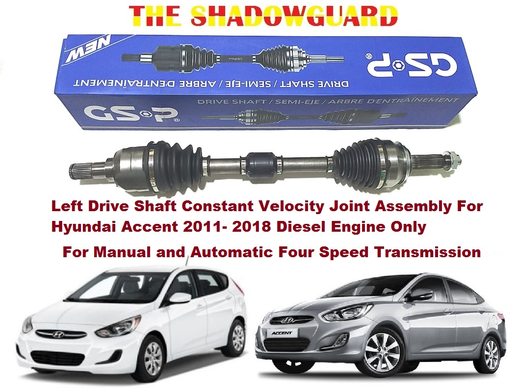 Left Drive Shaft Constant Velocity Joint Assembly For Hyundai Accent