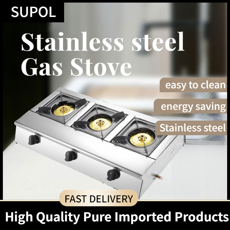 SUPOL 2023 3 Burner Gas Stove Heavy Duty 3 Burner Gas Stove Standard