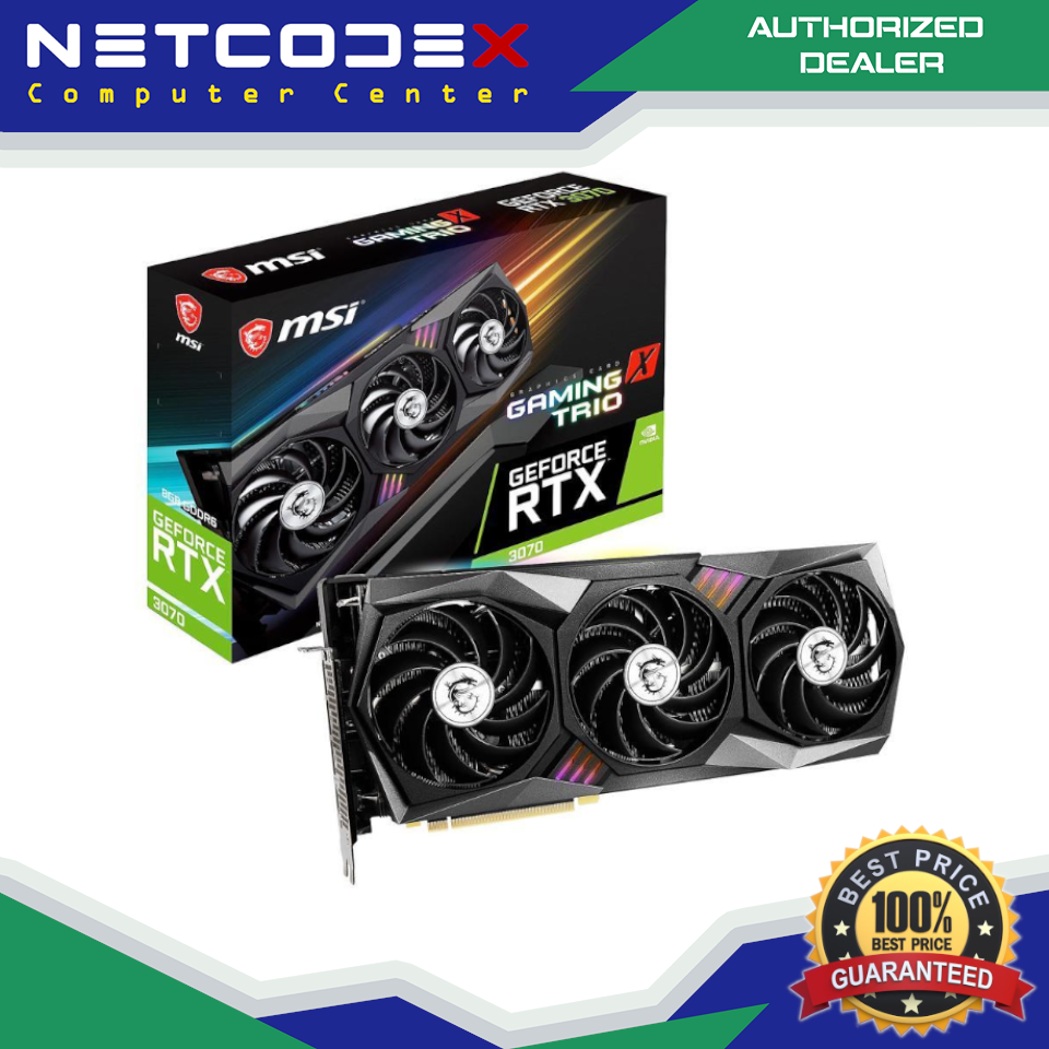 MSI GeForce RTX 3070 DirectX 12 RTX 3070 GAMING X TRIO 8GB 256-Bit