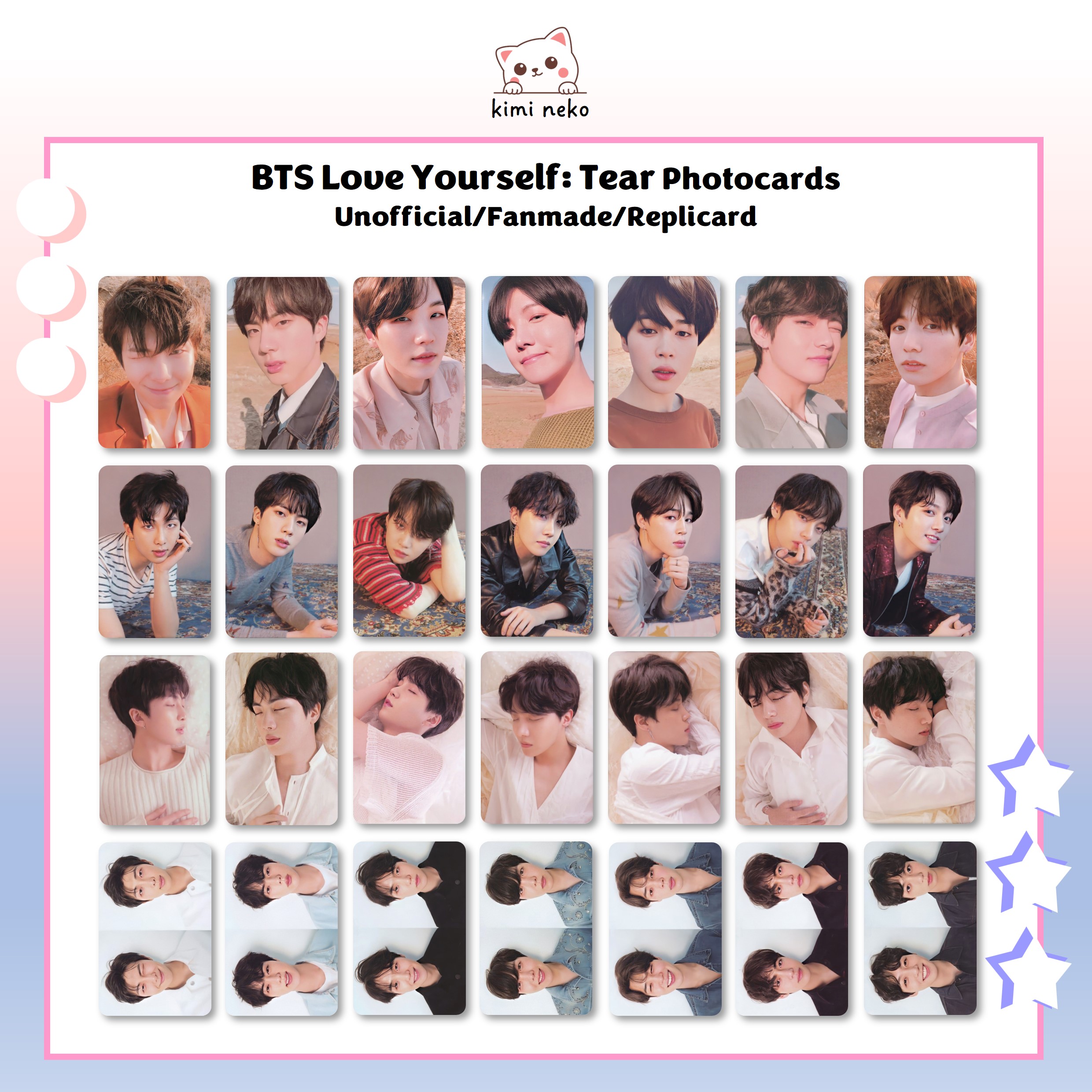 BTS PHOTOCARD 50pcs | bts fanmade 