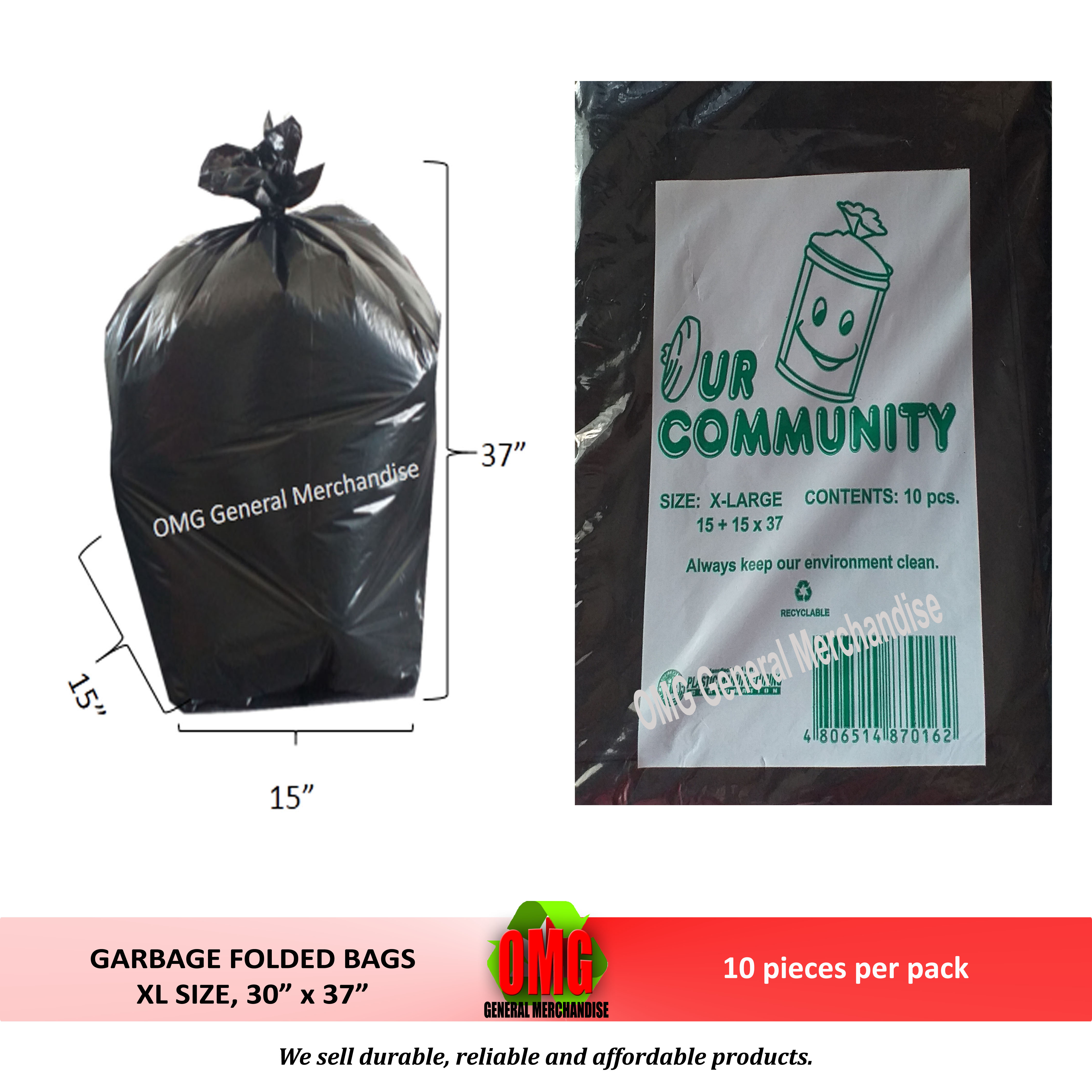 extra large garbage bags