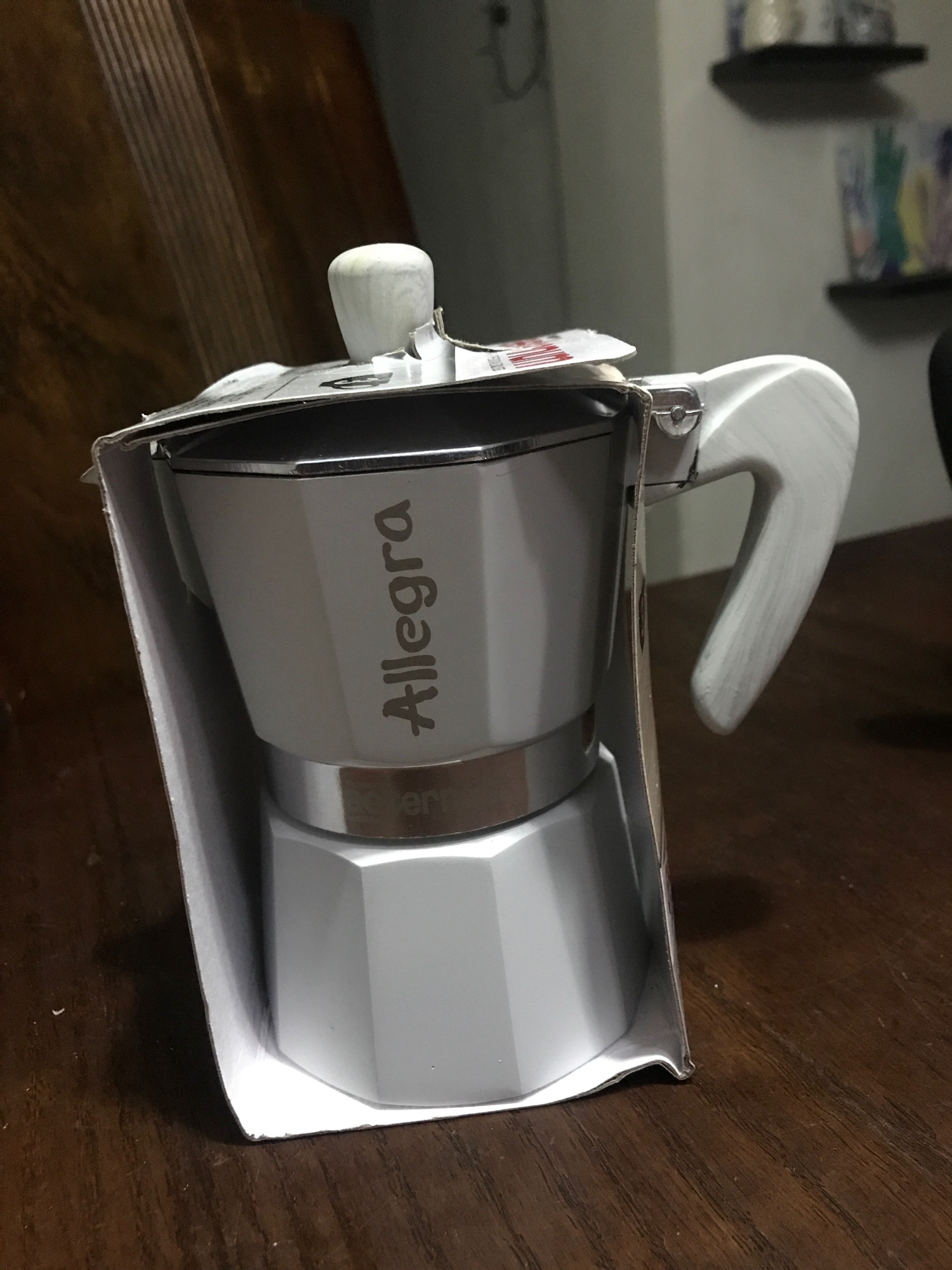 Bialetti Percolator Allegra Silver 6 tasses