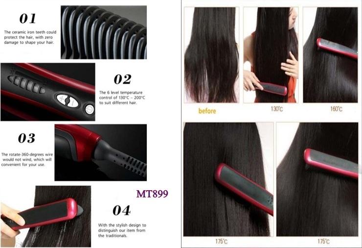 queen's glass fast hair straightener