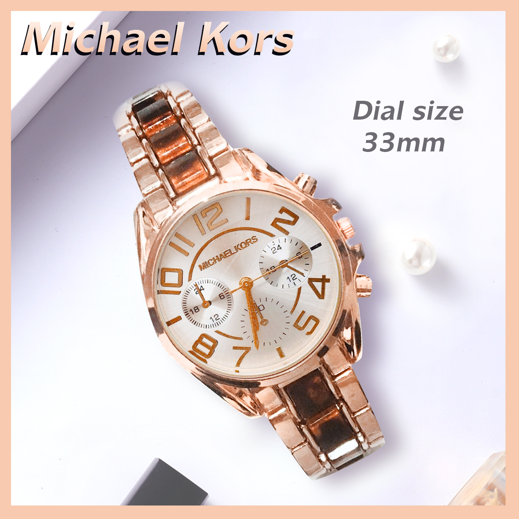 stainless steel mk watch