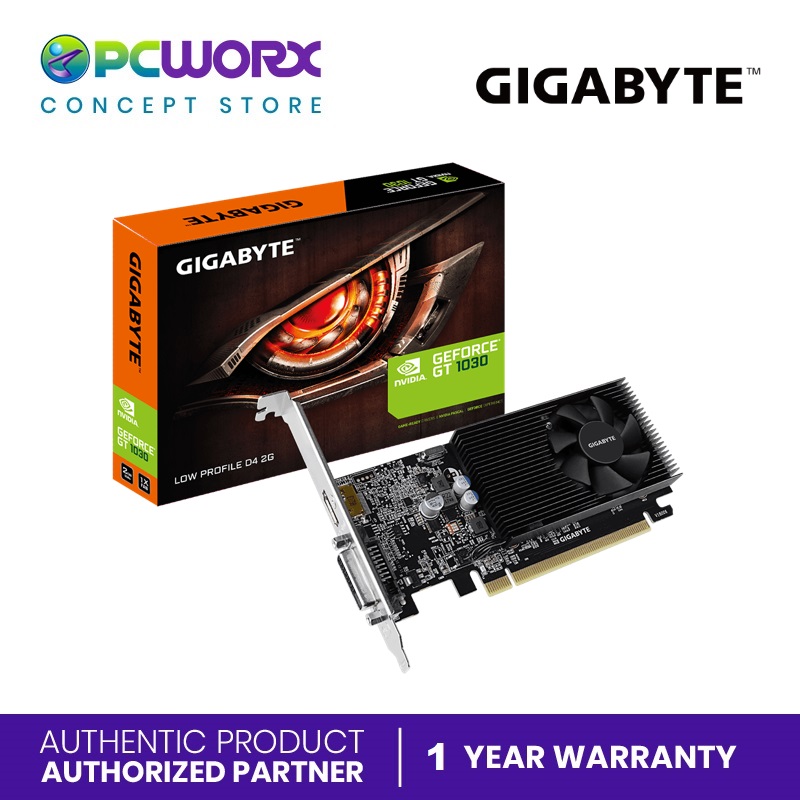 Gigabyte GV-N1030D4-2GL GeForce GT1030 2GB DDR4 64-bit Low Profile ...