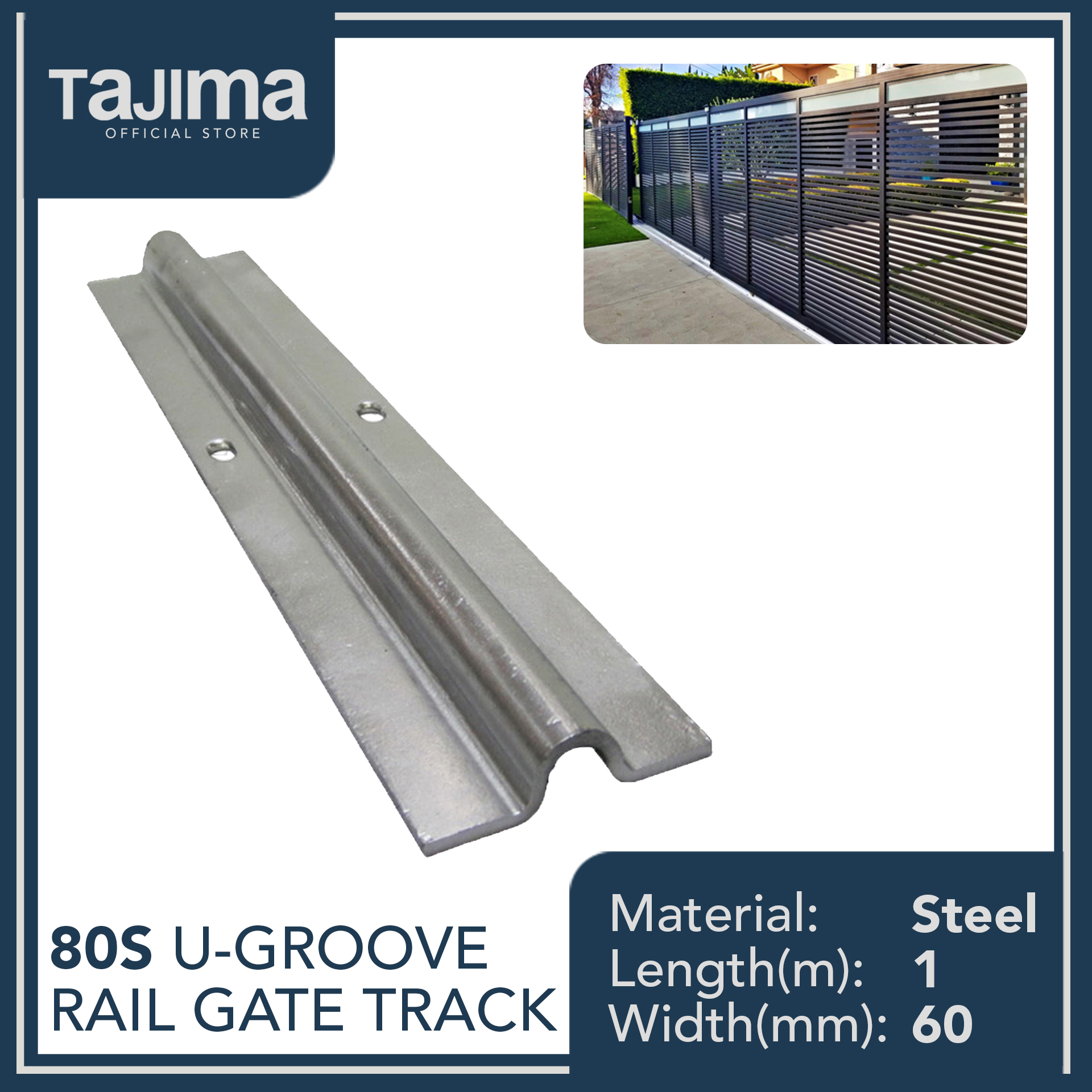 80S UGroove Rail for Sliding Gate Lazada PH