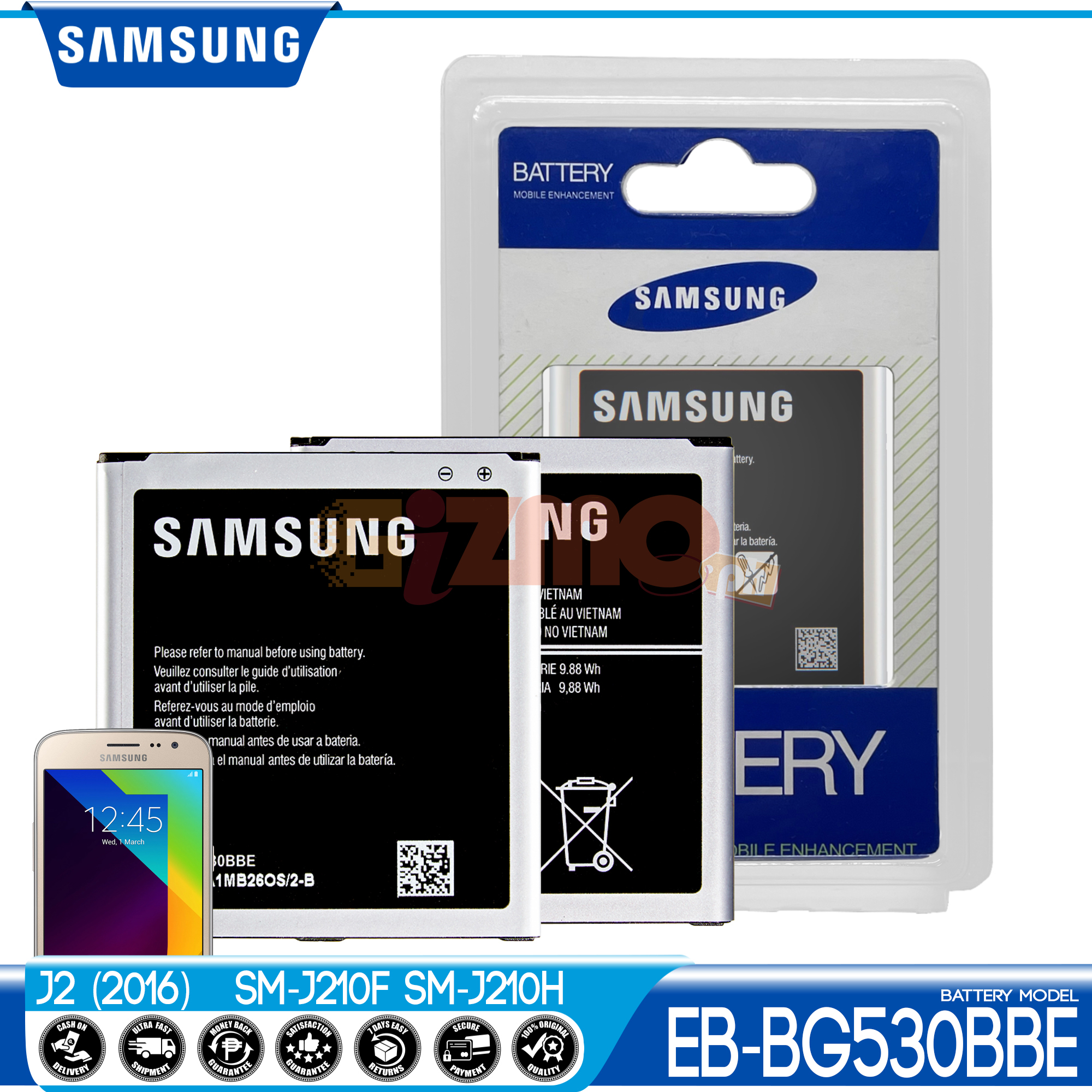 samsung galaxy j2 pro sm j210f battery