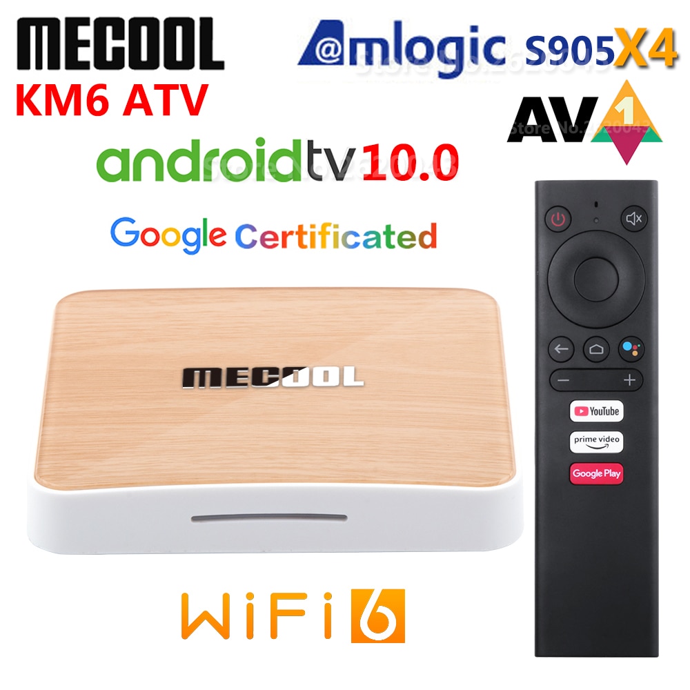 Mecool KM2 For Netflix 4K Android TV Box Amlogic S905X2 2GB DDR4 USB3.0  SPDIF Ethernet WiFi Prime Video HDR 10 Widevine L1 TVBOX