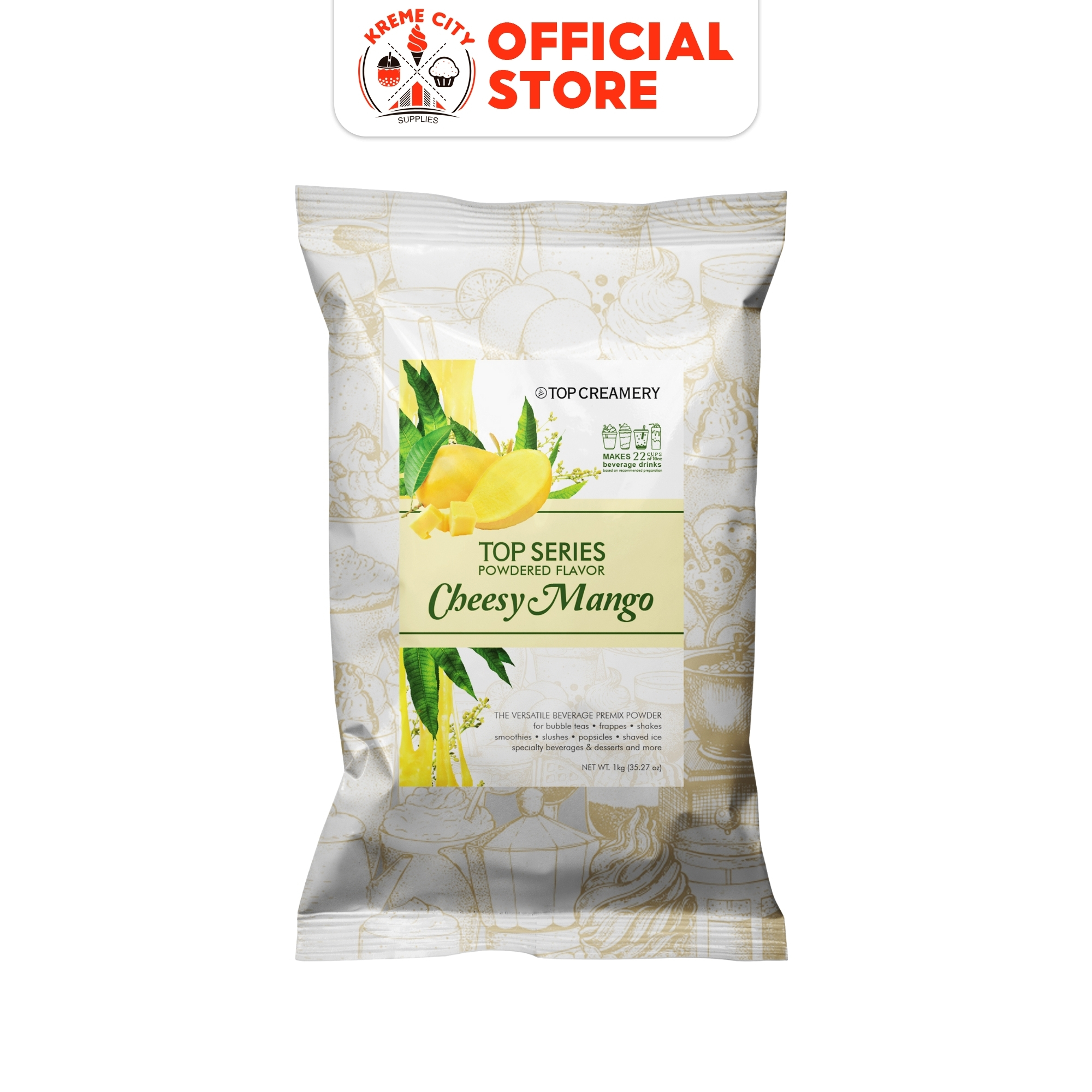 TOP Creamery Top Series Cheesy Mango Powdered Flavor Beverage Premix