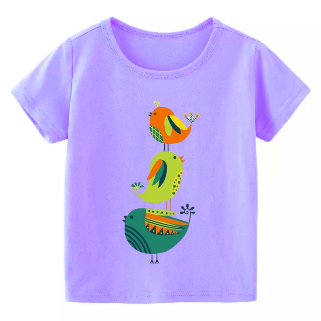 BWM 1PC CuteKids Zoo Animal Designs for Baby Girl on Colored T-Shirt ...