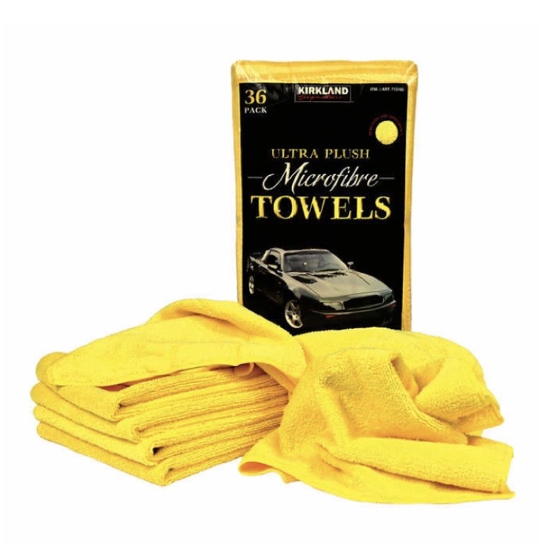 Kirkland Signature Microfiber Towel Yellow Blue Basahan Lazada PH