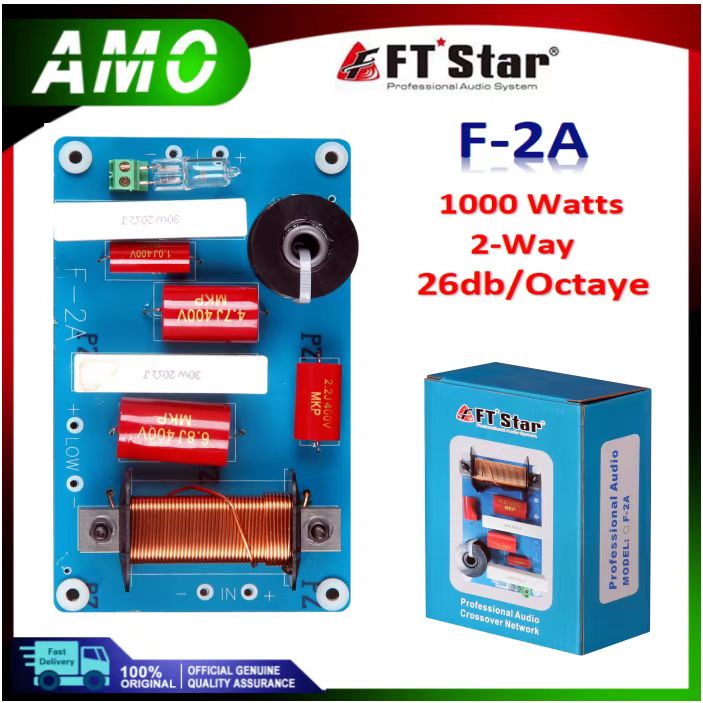 FT2 A Professional Audio Crossover Network 2way 1000 watts Dividing