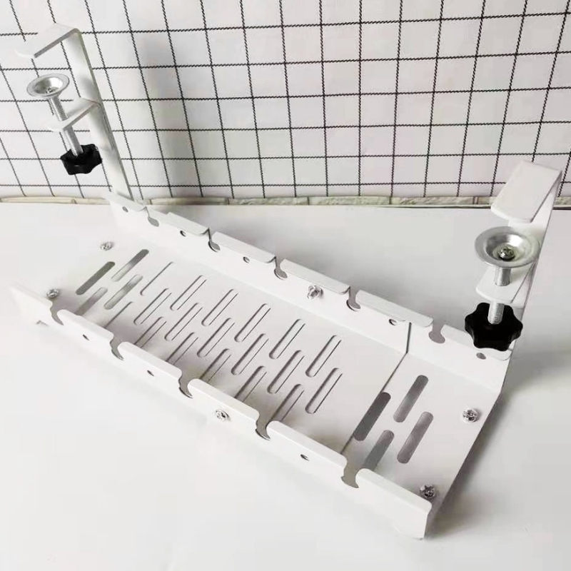 Heavy Duty No Drilling Under Desk Adjustable Length Cable Management