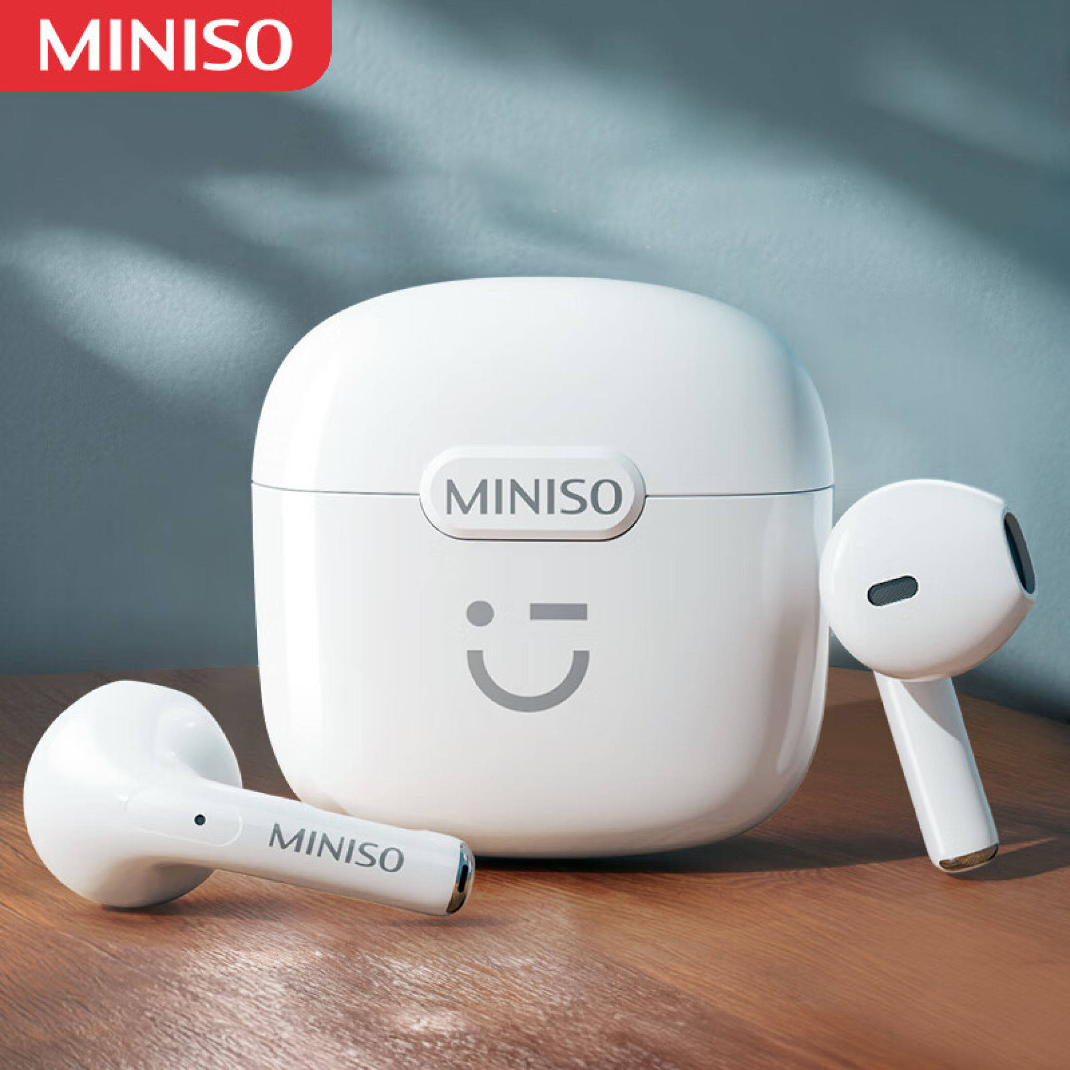 Wireless Earbuds Earphone Miniso Shopee Miniso Headphones Wireless