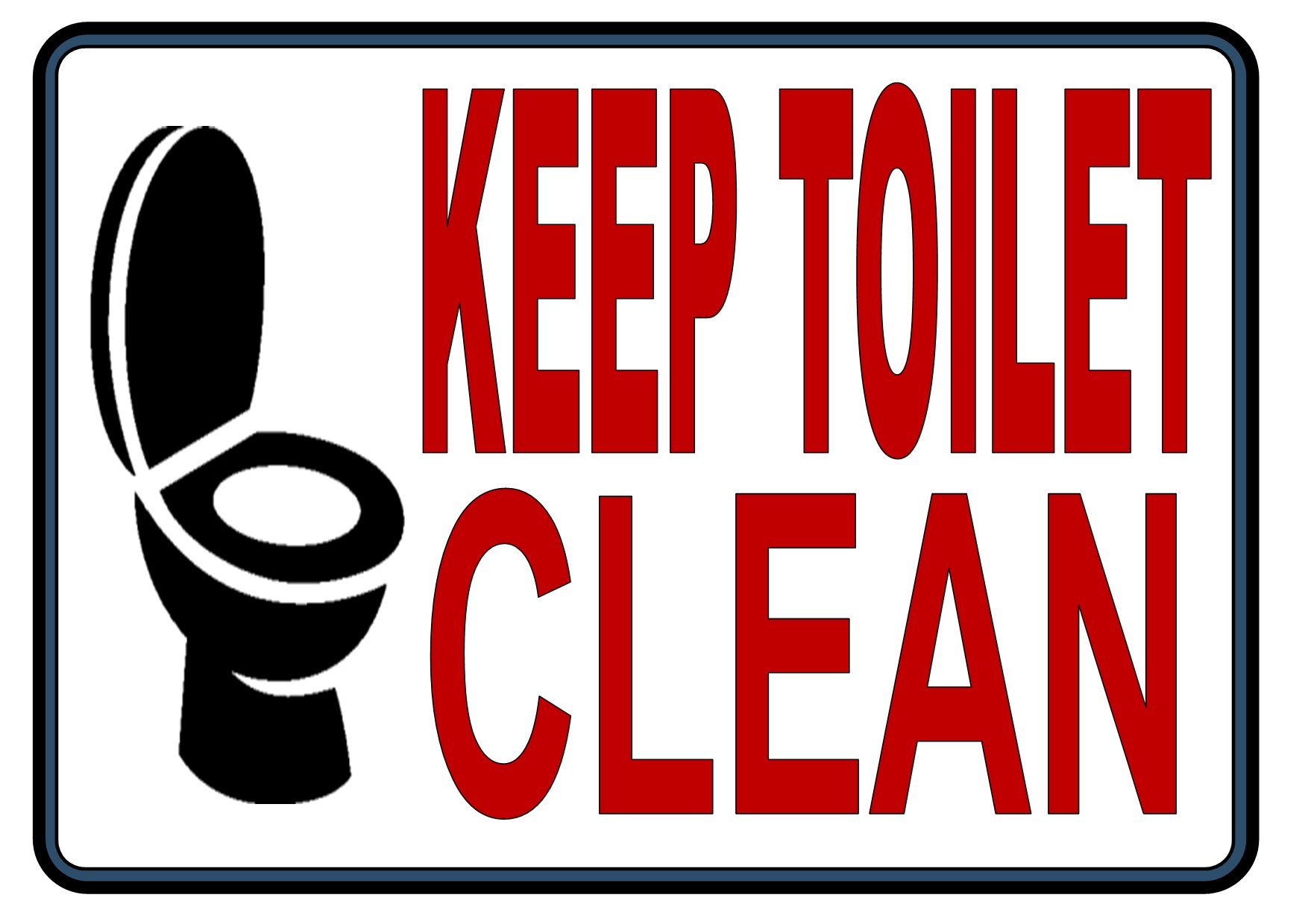 KEEP TOILET CLEAN SIGNAGE LAMINATED (A4 SIZE) | Lazada PH
