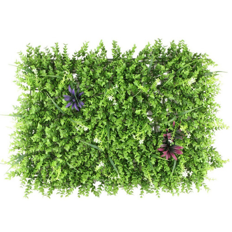 2pcs 60X40cm Artificial Meadow Artificial Grass Wall Panel for Wedding or Home Decorations - 2
