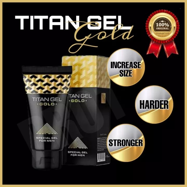 Original Titan Gel Gold Health Care Enlarge Increase Thickening and Lasting  Bigger Penis XXL Size