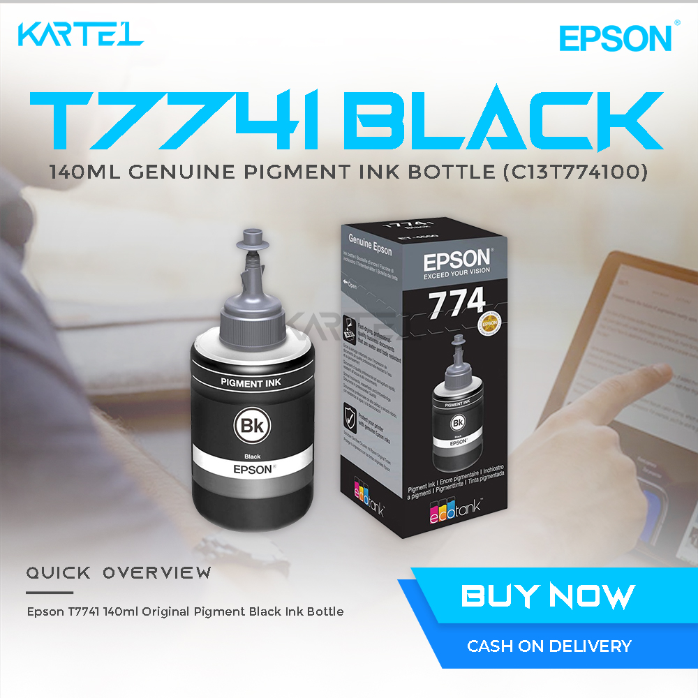 Epson Genuine 774 Pigment Black 140ml 