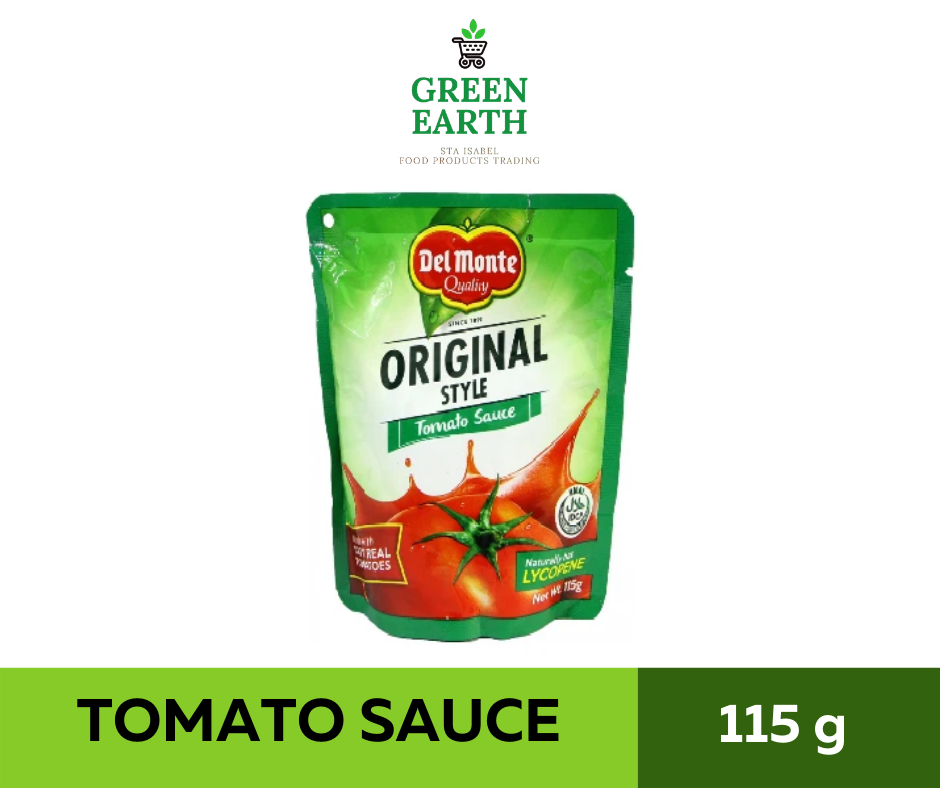 GREEN EARTH DEL MONTE ORIGINAL TOMATO SAUCE 115g Lazada PH