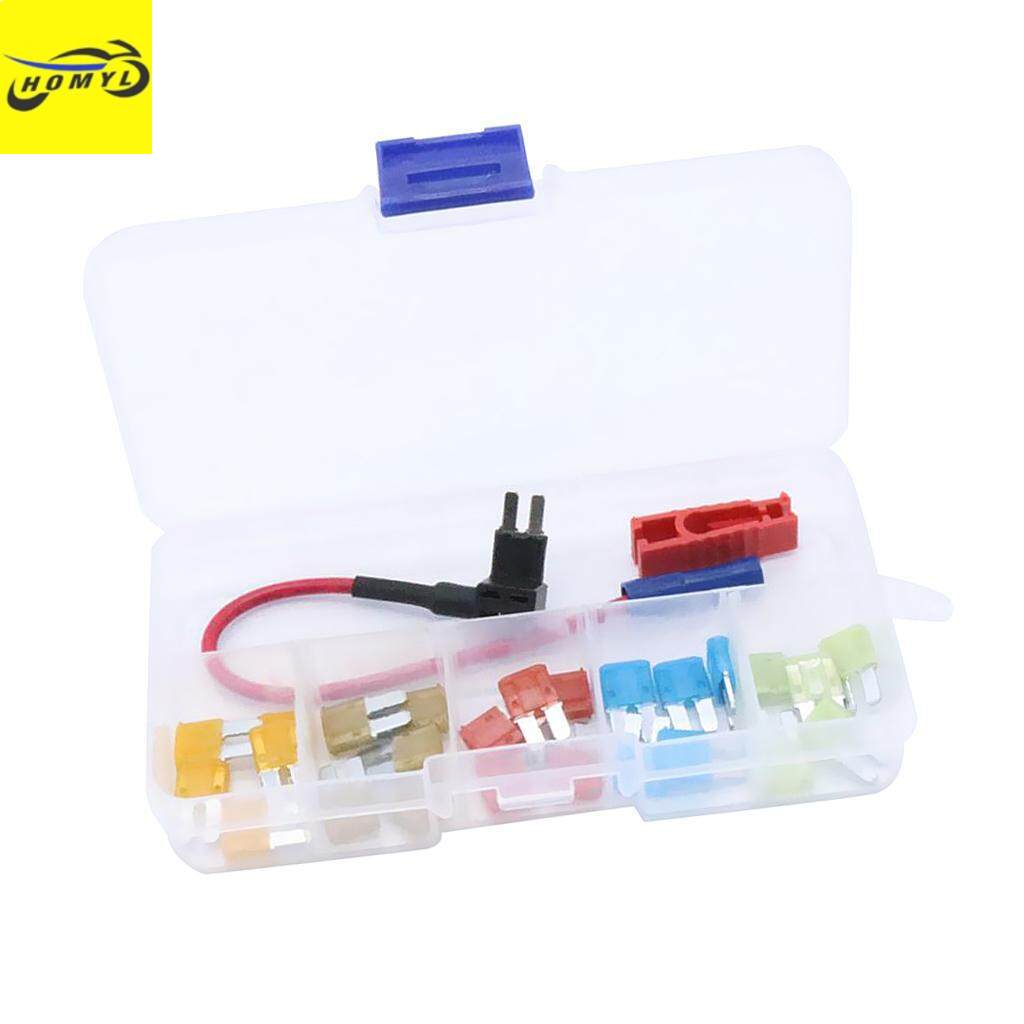 DIGITEN ATM Add-a-Circuit Mini Fuse TAP Holder Blade Style Auto Kit Assortment with 5A 7.5A 10A 15A 20A 