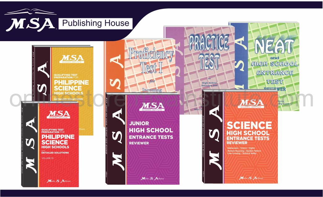 MSA Philippine Science High School Entrance Test Reviewer Set 2024