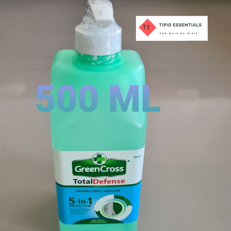 GREENCROSS TOTAL DEFENSE ALCOHOL 5IN1 PROTECTION AGAINST GERMS500ML
