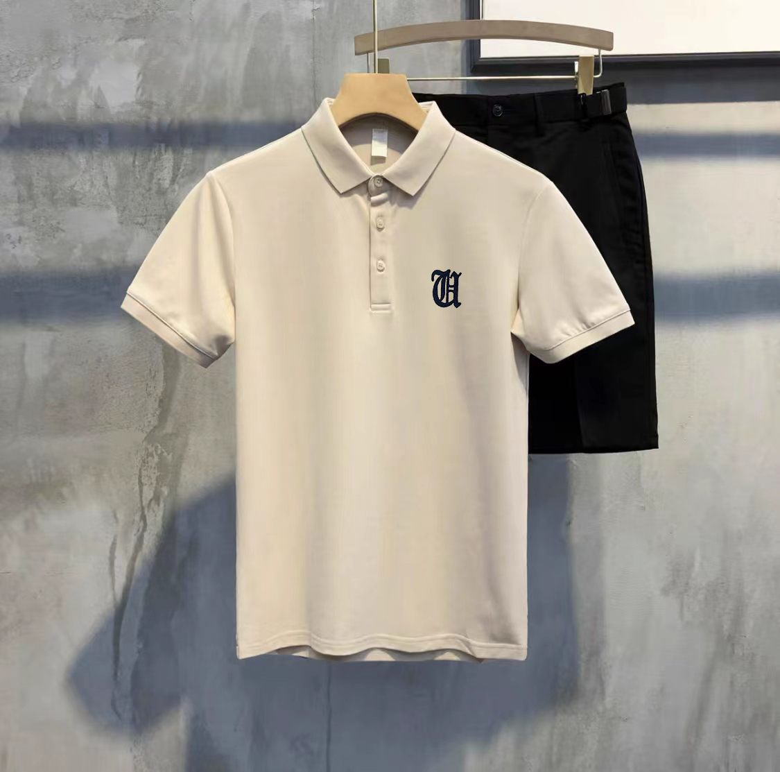 Kinwoo T537 Casual Style Polo Shirt Embroidered Short Sleeve Polo Shirt ...