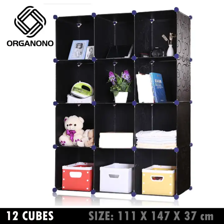 Organono 12 Cubes Bag Storage Organizer Display Shelves Screwless