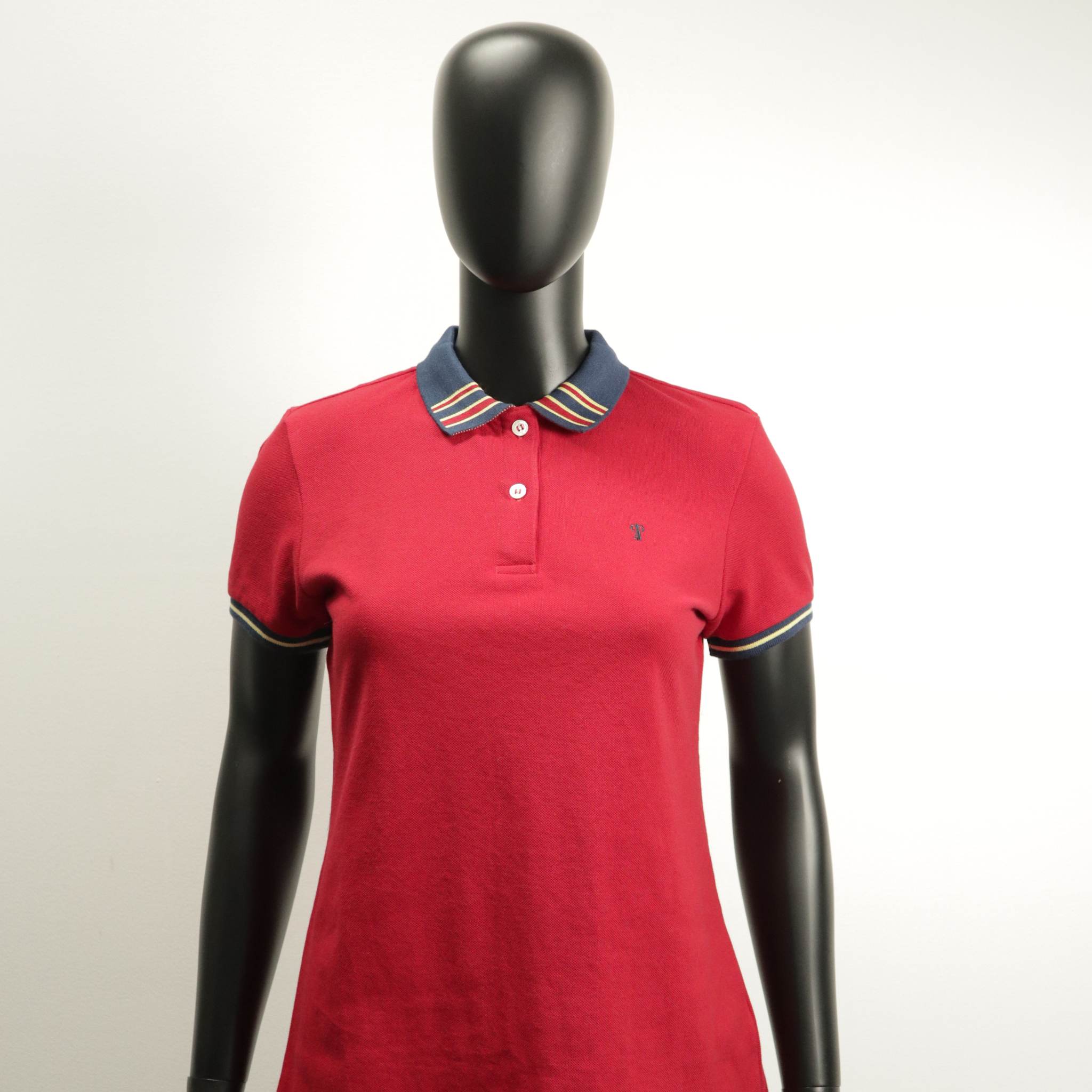 COLLEZIONE C2 Regular Fit 22WT1K028 RED Pique Polo Shirt Wear Women Key ...