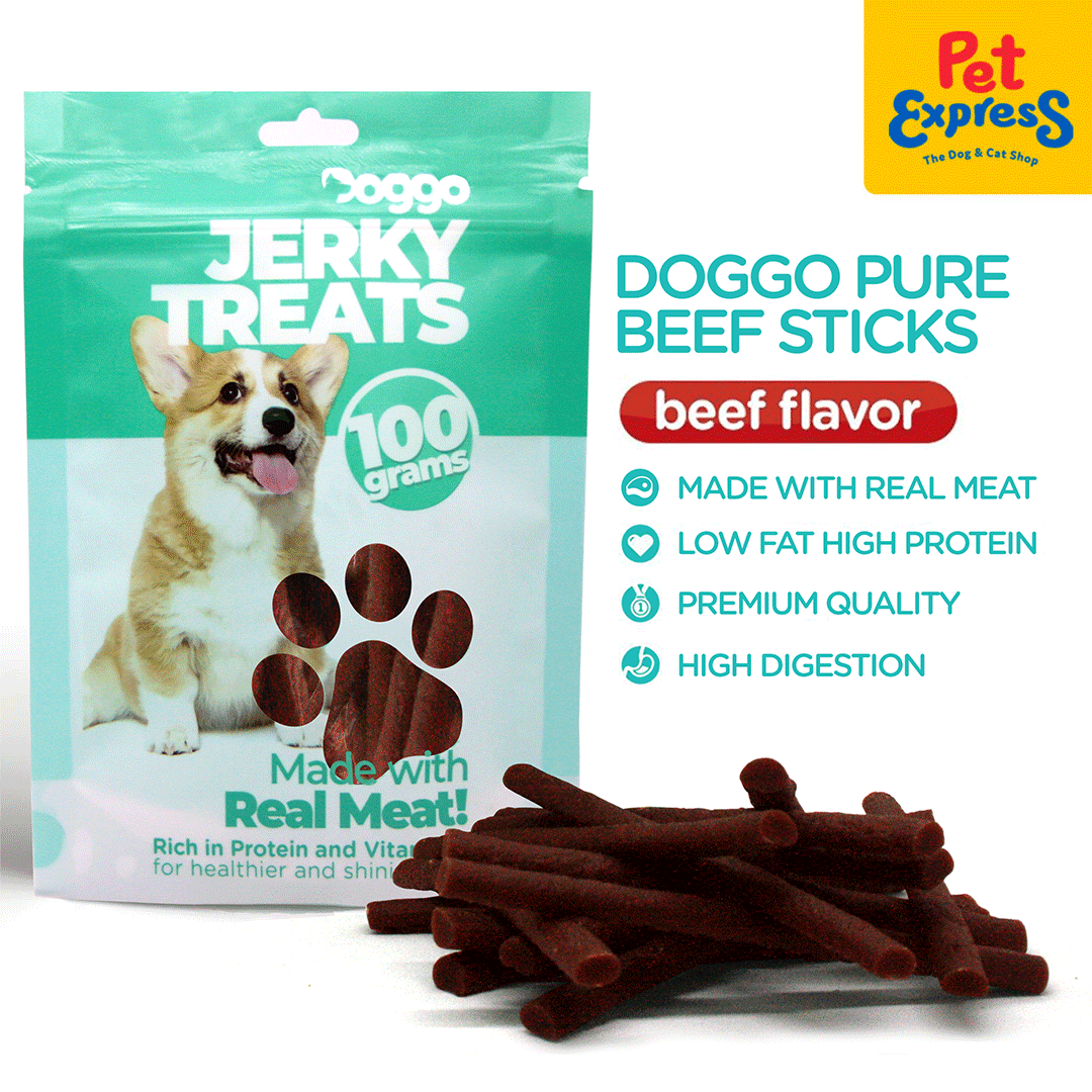 Doggo Pure Beef Sticks Dog Treats 100g Lazada PH