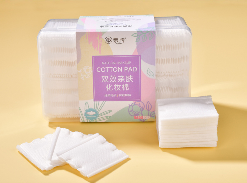 Natural Plant Thin Or Thick Makeup Cotton Pads 120 Pieces Box Or 1000