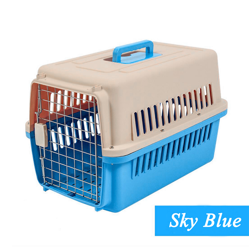 Pet Air Transport Box Pet Cage Cat Bag Portable Outing Travel Checked