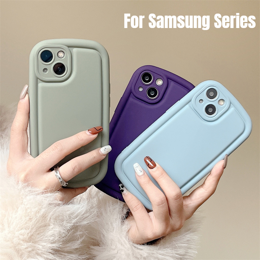 Ốp lưng Điện Thoại Silicone Mềm Trong Suốt Màu Trơn Chống Sốc Cho Samsung Galaxy S23 S22 S21 Plus Ultra S21 fe A14 A34 A54 A13 A23 A33 A53 A73 A04s A11 A51 A71 A02 A03 A20 A52s A30s A50s A10s A20s A02s A03s A21s