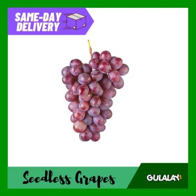 Gulalay MNL - Seedless Crimson Red Grapes (1kg) Farm Fresh Fruits [Same-Day Delivery]