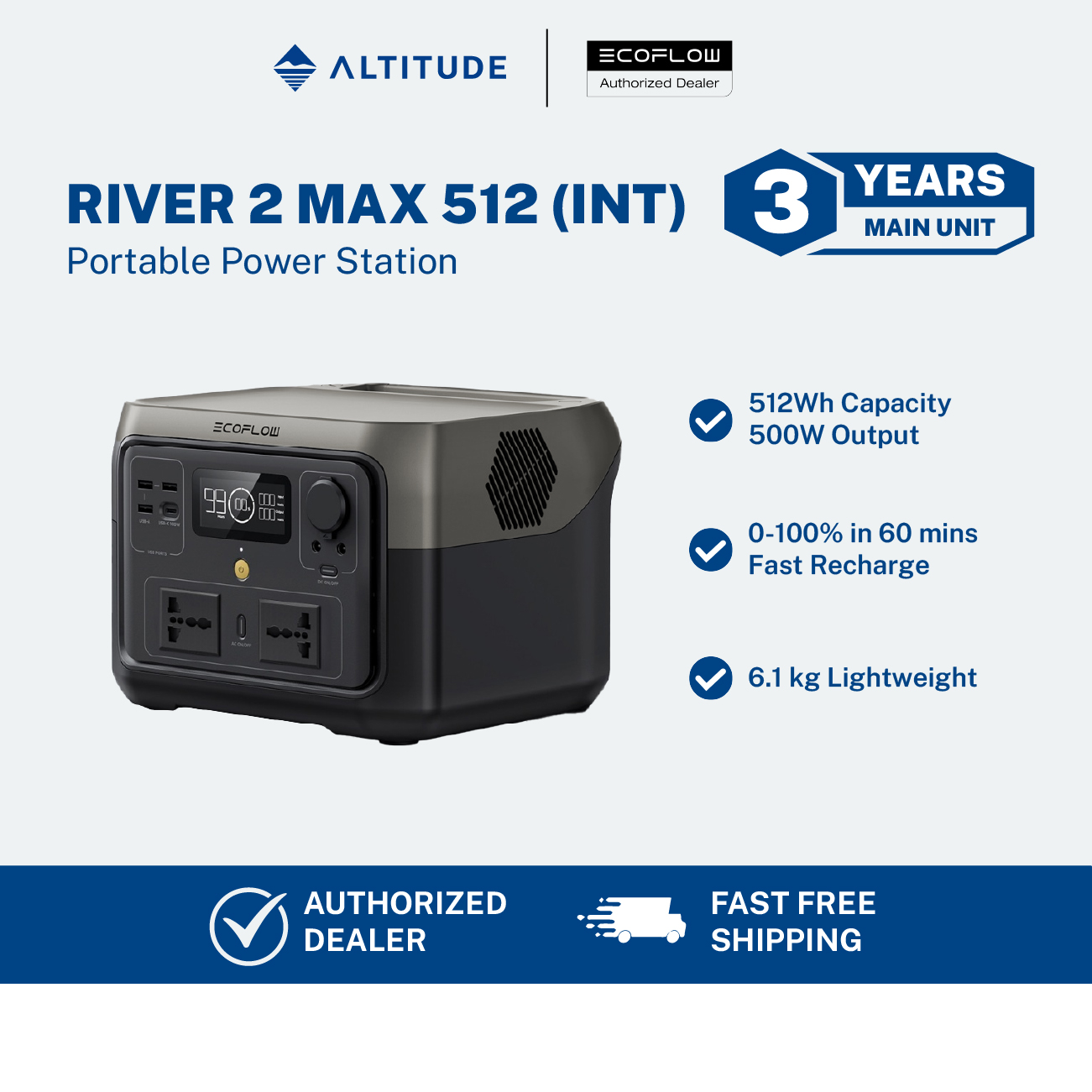 Ecoflow Portable Power Station Reviews EcoFlow River 2 Max Portable Power  Station 512Wh - Refurbished, Solar Generator For Camping & Backup Ecoflow  Powerstream
