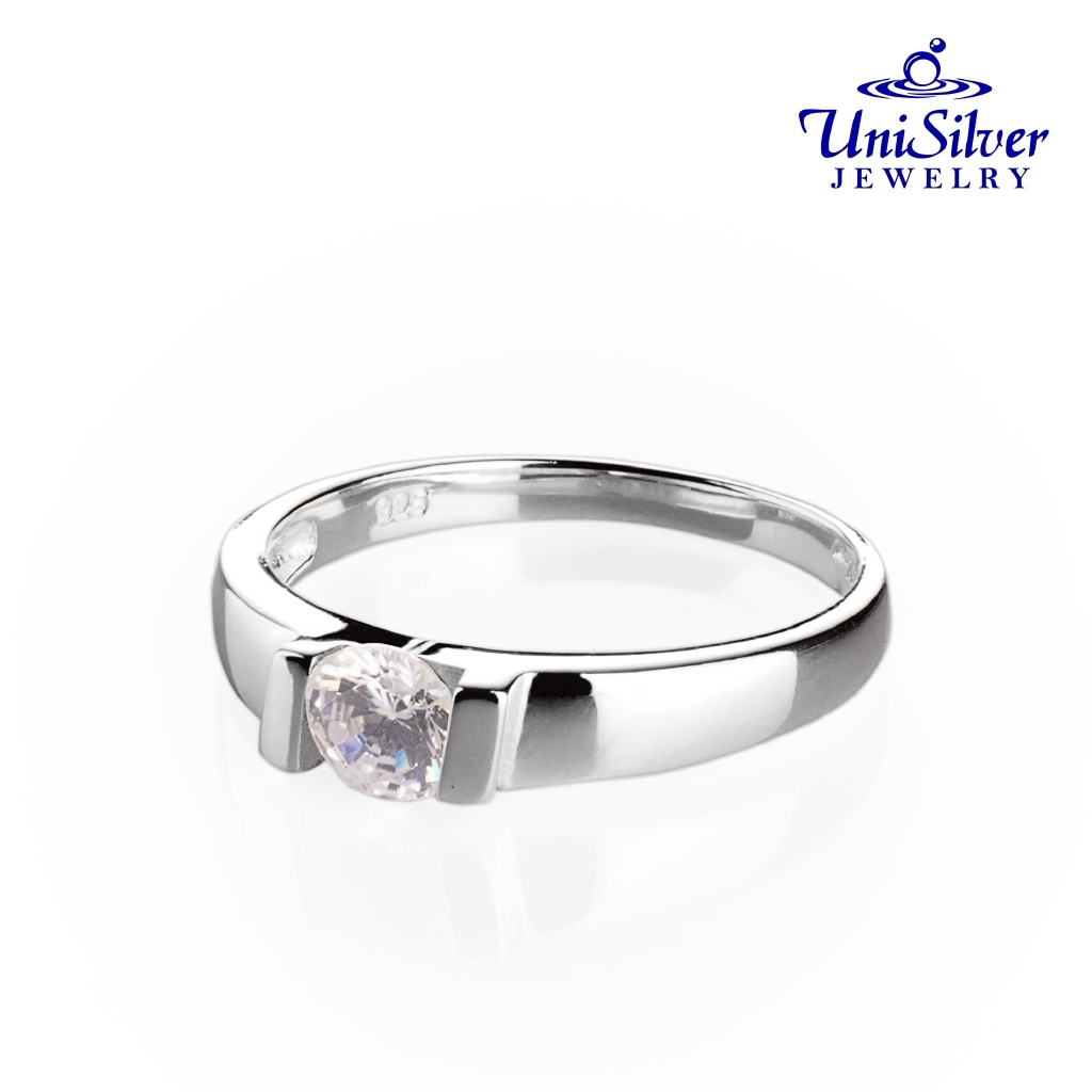 Unisilver 925 Sterling Wedding Ring (WRS012001 311) Lazada PH