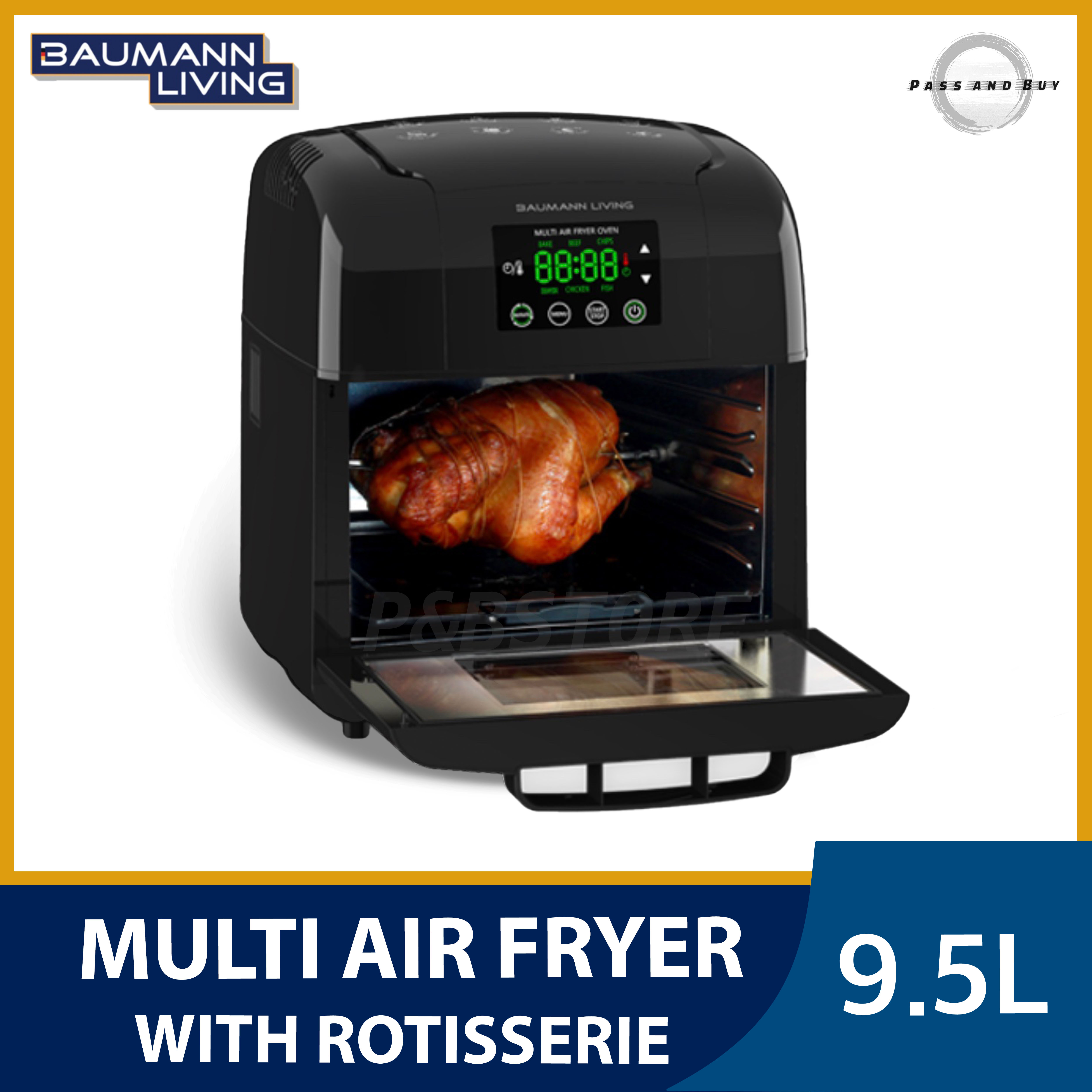 Multi Air Fryer with Rotisserie, Baumann Living