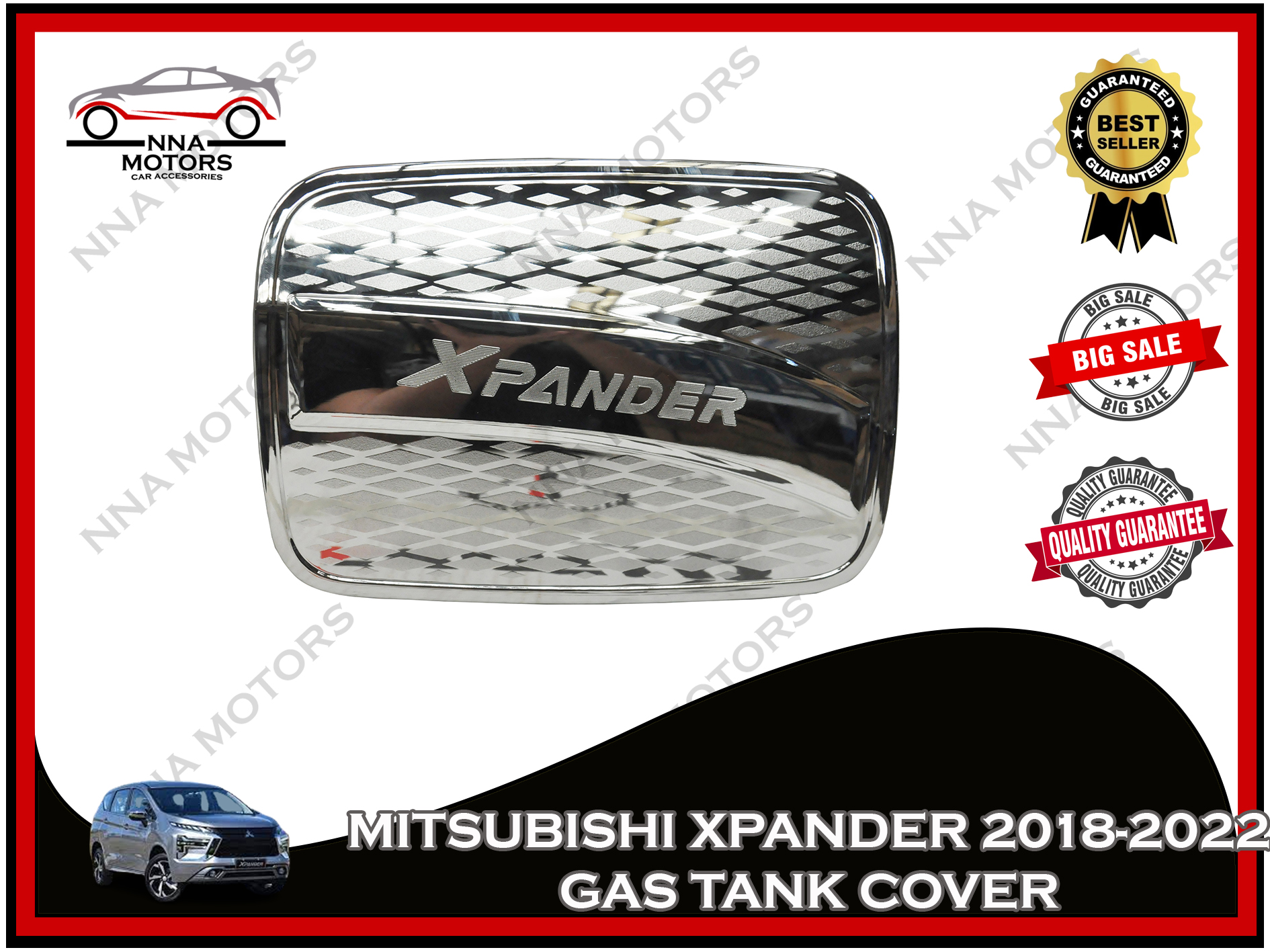 MITSUBISHI XPANDER 2018+ Gas Tank Cover Chrome Outside Garnish Lazada PH