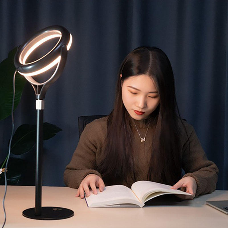 VIJIM K6 Fill Light Bracket, Desktop Adjustable USB Ring Light 2500