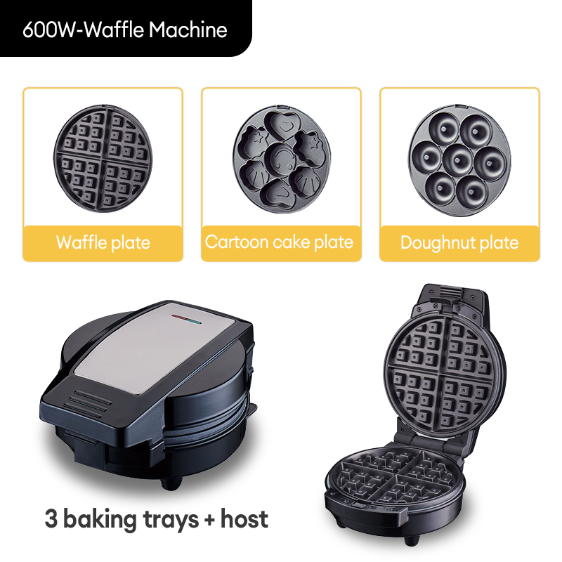 GAA Original Electric Donut Maker Waffle Maker 3 in 1 Non Stick