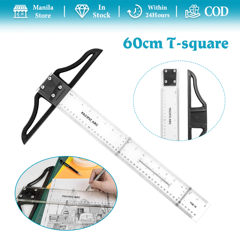 Technical Drawing T Square, 60cm, Clear, with Detachable Head - Madukani  Online Shop